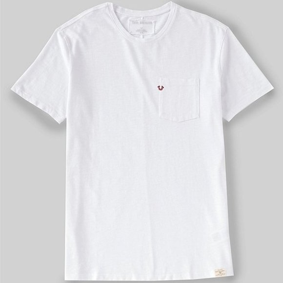 True Religion Tops - True Religion ShortSleeve One Pocket Horseshoe Tee